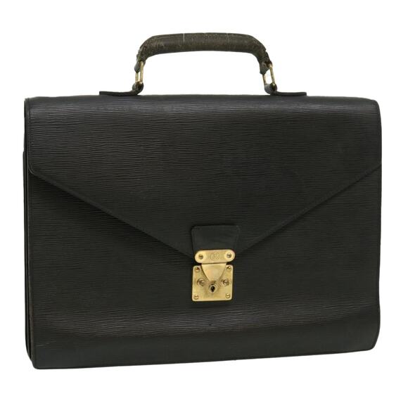 LOUIS VUITTON Epi Serviette Ambassador Business Bag Black M54412 - Picture 1 of 16
